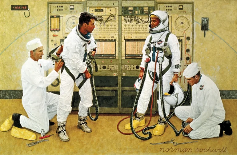 Norman Rockwell Grissom Young 1965