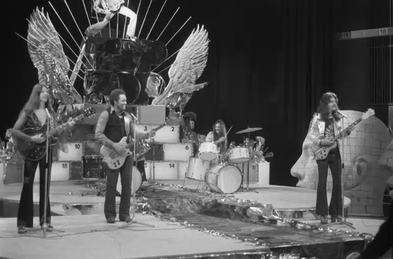 Image01Simmons (far left) and the Doobie Brothers performing on the television show "TopPop" in 1974