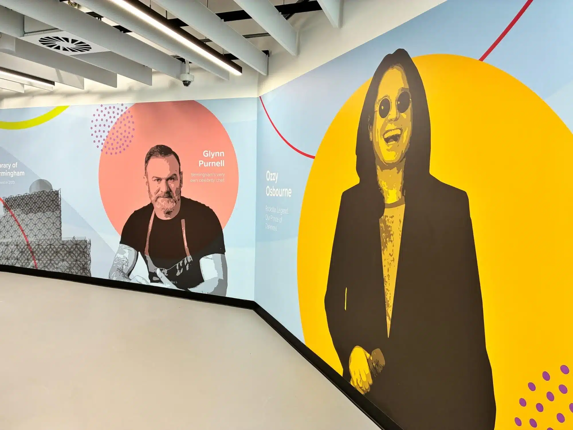The Icons Wall Birmingham Airport Ozzy Osbourne