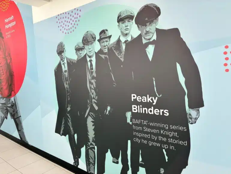 The Icons Wall - Birmingham Airport - Peaky Blinders